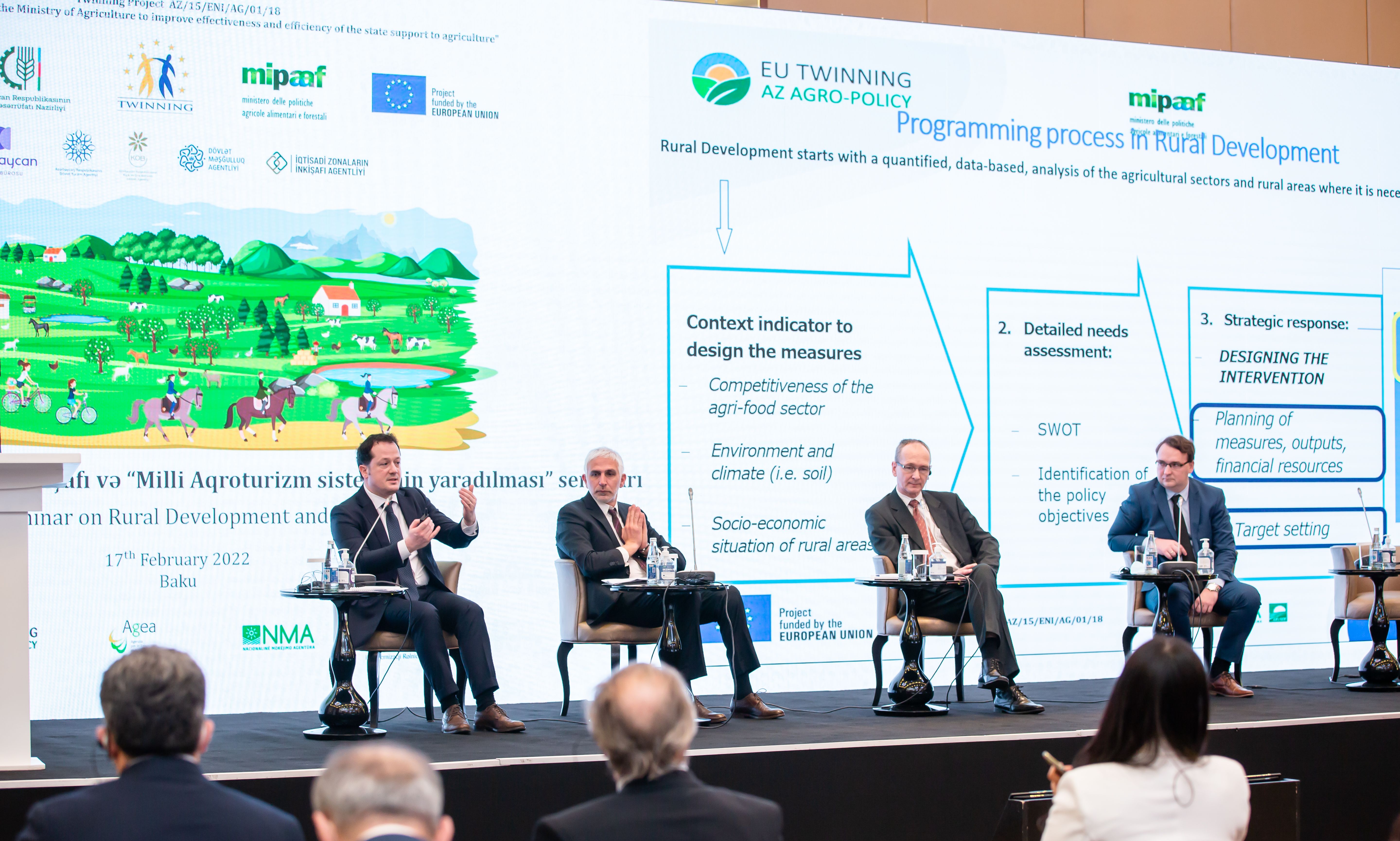 Twinning Seminar on “Introducing a Rural Development framework and setting-up a national Agritourism system in Azerbaijan”, Baku, 17th February 2022. 